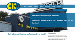 Desktop Screenshot of ckcycles.com