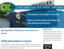 Tablet Screenshot of ckcycles.com